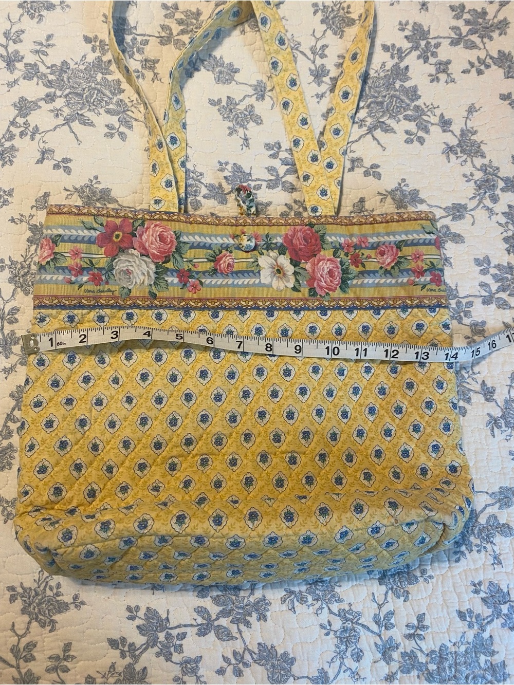 Vera Bradley Vintage Elizabeth Classic Tote Bag and Coin Pouch - Picture 9 of 12